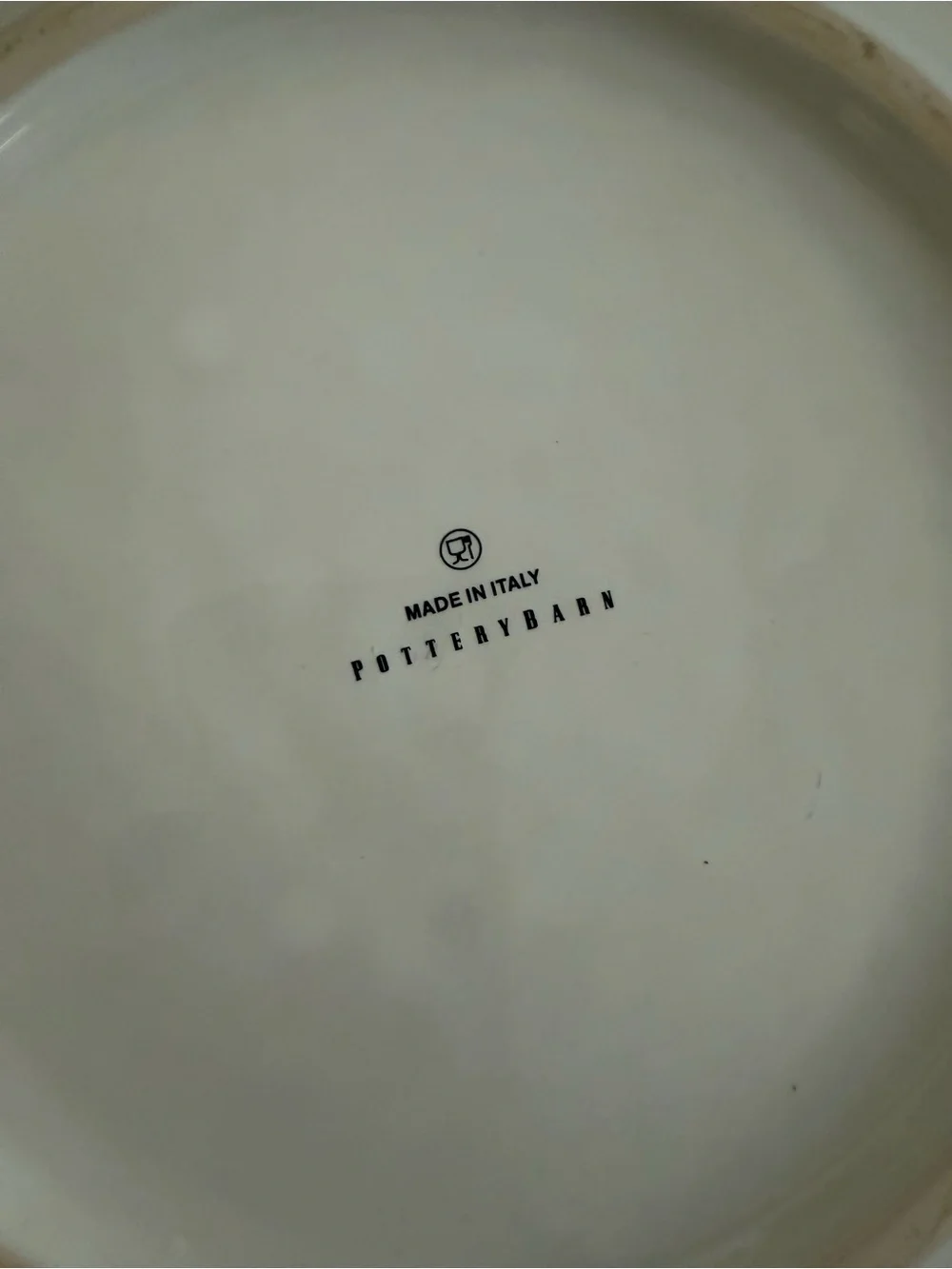 Pottery Barn Fair Isle Tahoe Red Nordic Serving Tray Dish Platter - Italy
